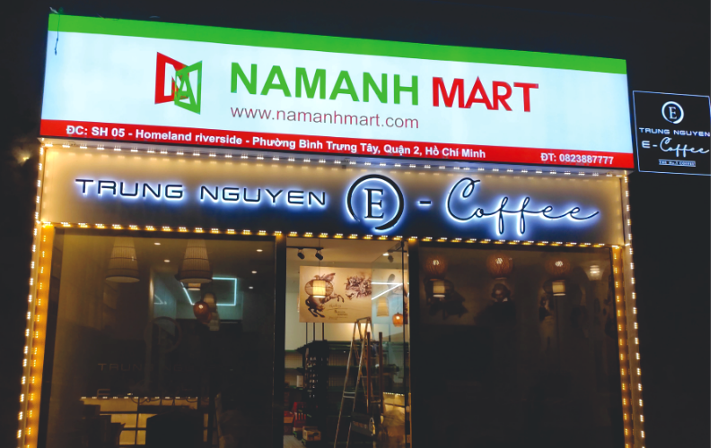 Thi công chi nhánh tại khu vực Hồ Chí Minh cho Nam Anh Mart 