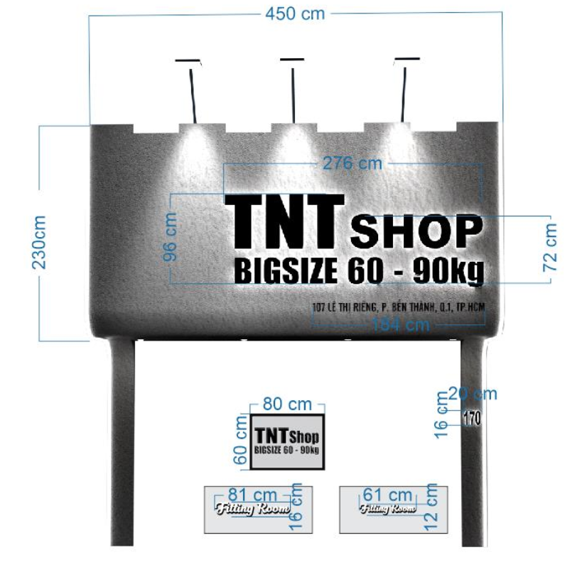 thiết kế bảng hiệu 3d