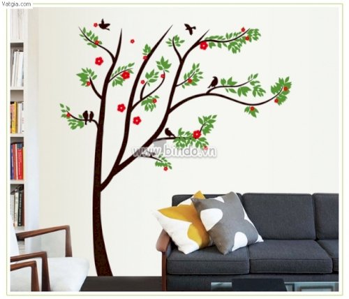 decal dán tường khổ lớn dễ thương