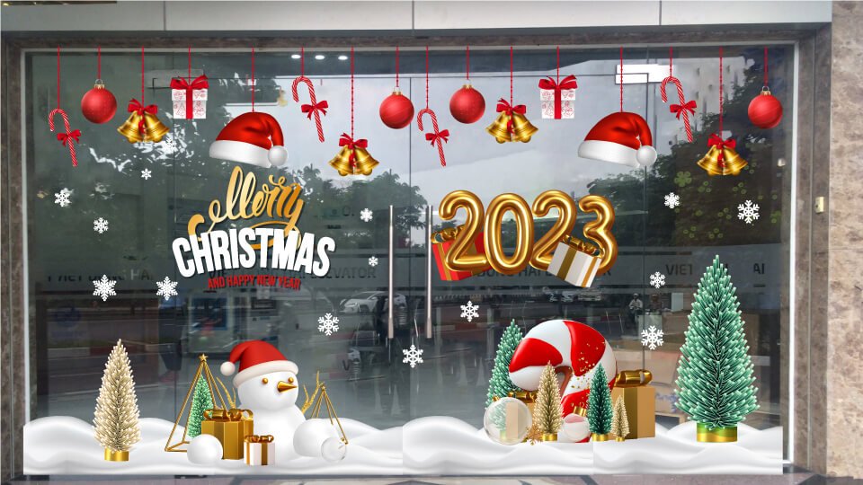 decal trang trí noel giá rẻ