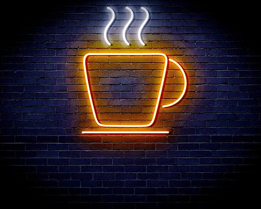 led neon cà phê đẹp