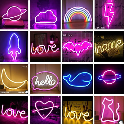 led neon trang trí phòng ngủ