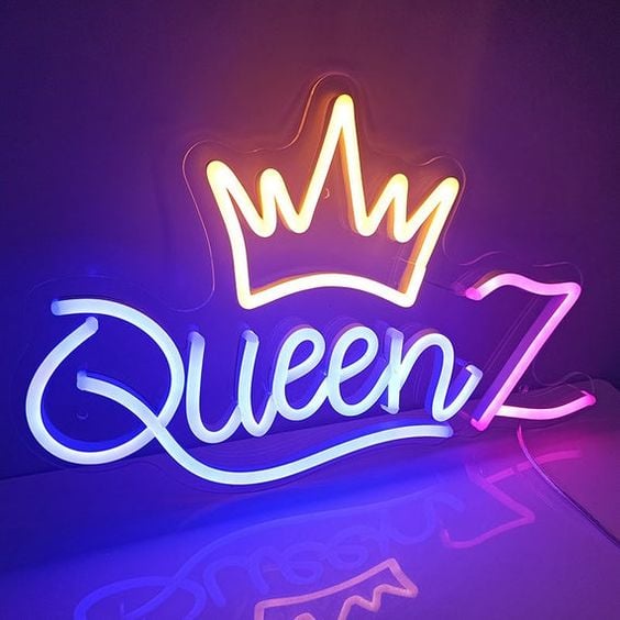 led neon trang trí phòng ngủ