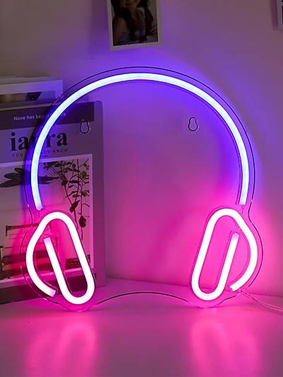 led neon trang trí phòng ngủ