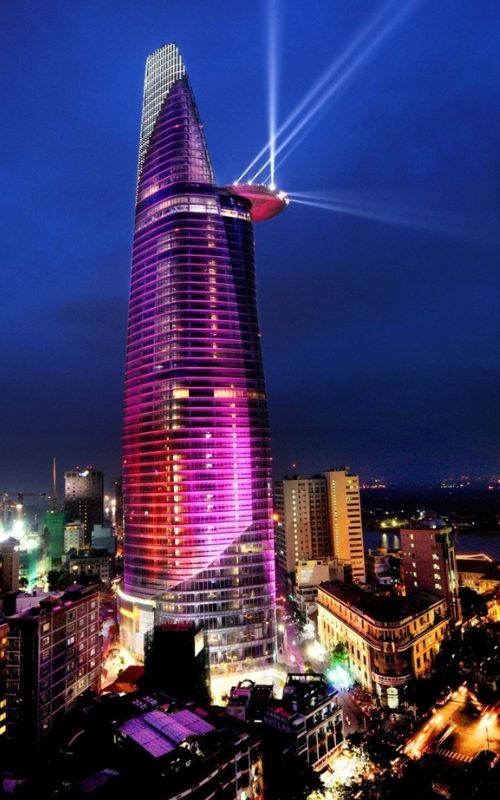 led trang tri toa nha